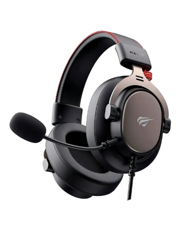 Audífonos Gamer Headset Alámbricos Havit 3.5mm Color Negro